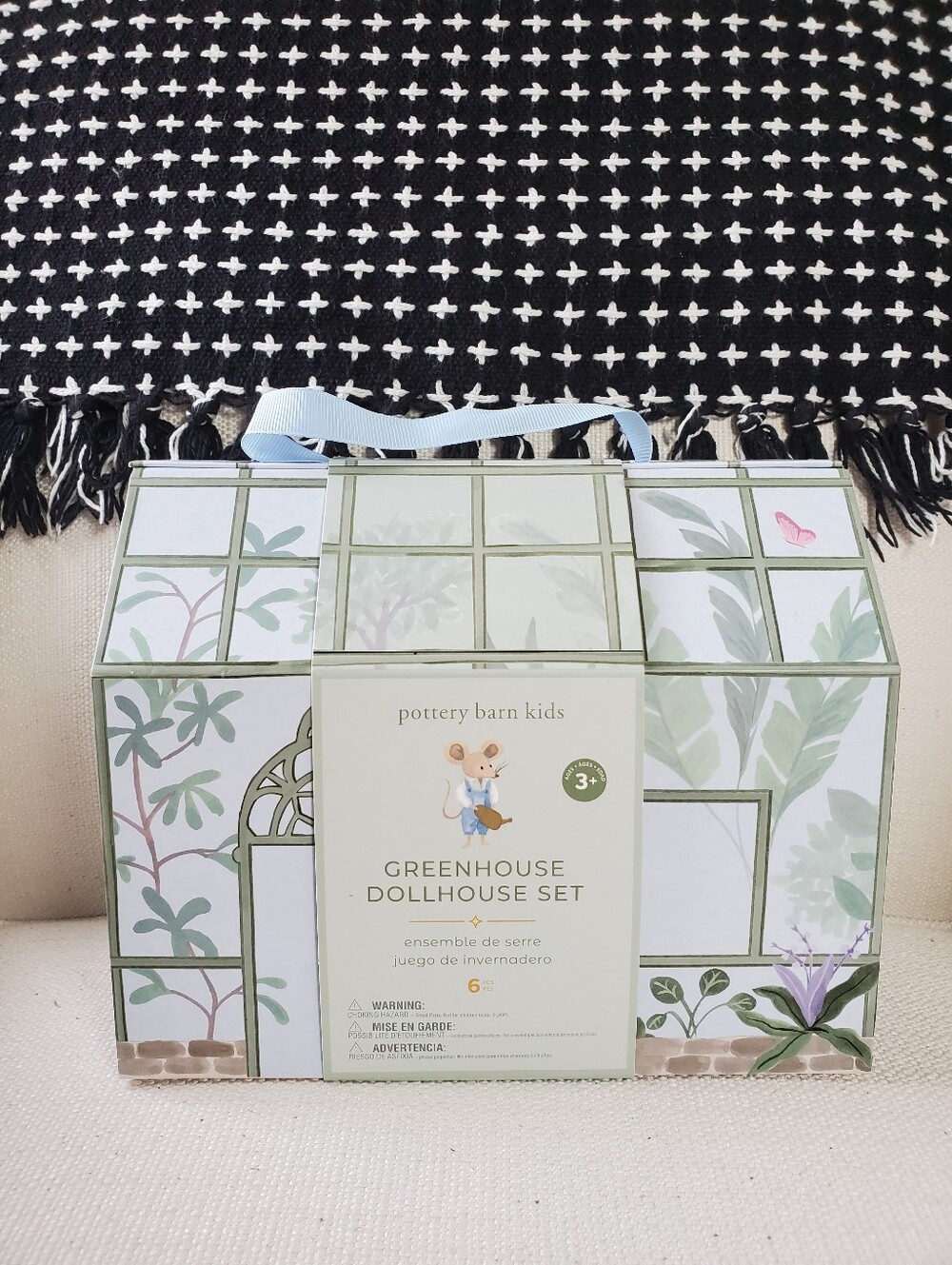 Pottery Barn Kids Greenhouse Miniature Mouse Dollhouse Set